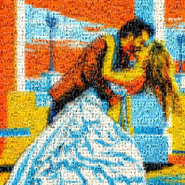 Pop Art mosaic example