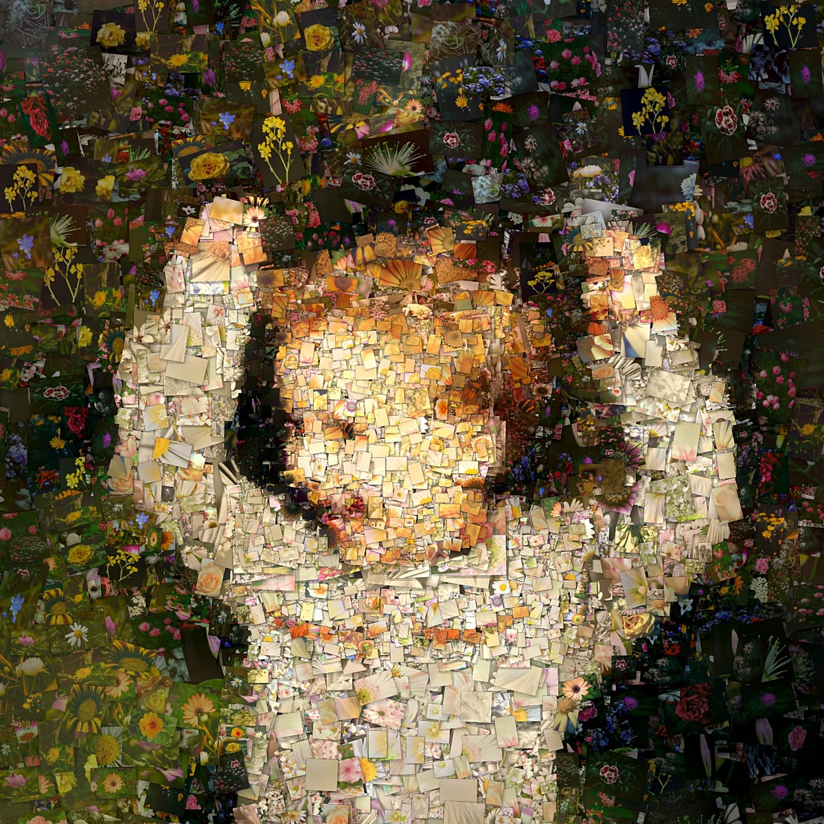 Scatter photo mosaic example